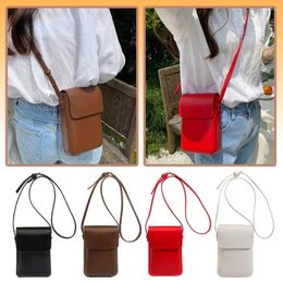 Shoulder Bags Women Versatile Coin Pouch PU Leather Vintage Sling Bag Adjustable Strap Solid Color Female Outdoor Dating