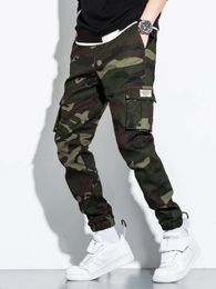 Men Camo Print Flap Pocket Cargo Pants 240226