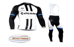 2019 NEW team Cycling Winter Thermal Fleece jersey (bib) pants sets men Long Sleeves bike maillot roupa ciclismo fengsky2817168