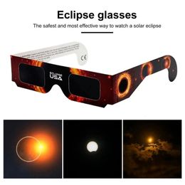 Sun Viewing Glasses 10/30/50 Pcs Solar Eclipse Glasses Safety Viewing Block for Harmful Uv Lightweight Neutral Transparent 240307