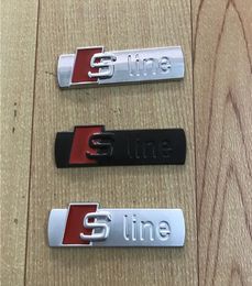 3D S Line Sline Car Front Grille Emblem Badge Metal Alloy Stickers Accessories Styling For A1 A3 A4 B6 B8 B5 B7 A5 A6 C5 C6 A7 TT2078183