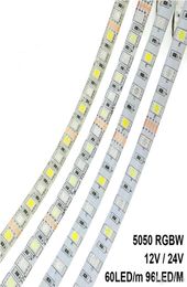 LED Strip 5050 RGBW DC 12V 24V Flexible LED Light RGB White RGB Warm White 60 LEDm 96 LEDm 5mlot2944261