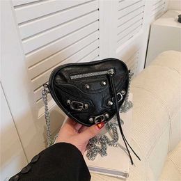 70% Factory Outlet Off Heavy Industry Rivet Locomotive Ins Love Texture Chain One Crossbody on sale