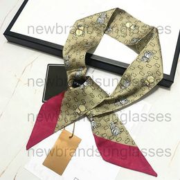 Borsetta Borsa Sciarpa Fasce per donna Lettera Fiore Sciarpe Avvolgente Fascia di seta multicolore Cravatta di qualità Sciarpa Fasce per capelli Nastro Monogrammi Fascia confidenziale 227