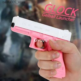 Sand Play Water Fun GIock Gel Balls Gun Toy Colourful Manual Paintball Pistol For Adults Boys CS Shooting Birthday Gift Q240308