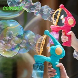 Novelty Games Baby Bath Toys Childrens Bubble Gun Automatic Electric Bubble Hair Dryer Childrens Summer Outdoor Games Garden Girls and Boys Gift Birthday Q240307