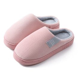 GAI LAYUE Cotton slippers women winter stay at home with thick soles anti slip and warm plush slippers 37113