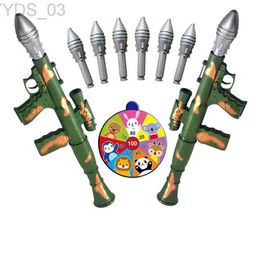 Gun Toys Children Soft Bullet Foam Gun Toy Military Rocket Launcher with Bullets for Boys Kids Outdoor Games Gifts YQ240307