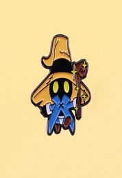 Cute Final Fantasy Inspired Vivi Magician Enamel Pin Mysterious Witchcraft Black Mage Brooch Video Game Fan Collectable7943839