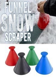 Magnetic Window Cleaners Car Windshield Ice Scraper Tool Cone Shaped Outdoor Round Funnel Remover Snow Tools Cleaning Tools17587081566518