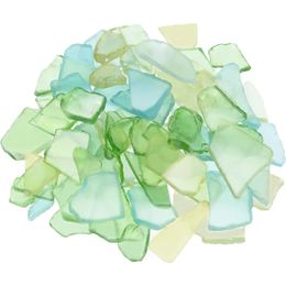 Sea Glass Seaglass Pieces Decor Flat Frosted Vase Filler Crushed Wedding Home Aquarium DIY Art Craft Supplies 240226