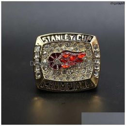 Band Rings Es4D Designer Commemorative Ring 1998 Detroit Red Wings Championship Fz0 Drop Delivery Jewelry Dhmpa