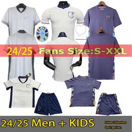 2024 Euro Cup England jersey KANE home away Soccer Jerseys SAKA RICE FODEN RASHFORD STERLING MAGUIRE GREALISH BELLINGHAM Men Kids fans player Football Shirt kit