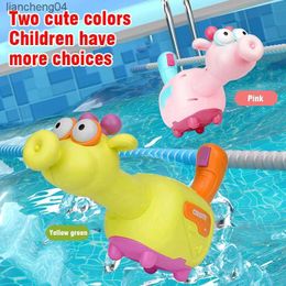 Gun Toys Electric Water Gun Pistol Shooting Toy Giraffe Portable Storage Children Summer Beach Outdoor Fight Fantasy Toys for Boys Kids