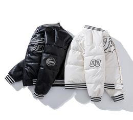 Men039s Jackets Varsity Winter Jacket Men Women Patchwork Streetwear Baseball Jacket Hip Hop Letter Pu Leather Jacket Couple Cl5860360