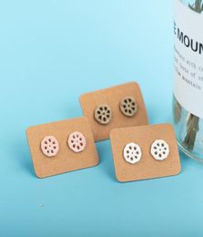 Stud Plant Series Lotus Root Ceramic Earrings Fashion Gift Ear Studs Jewellery Whole For Women Girl LY206Stud2535763