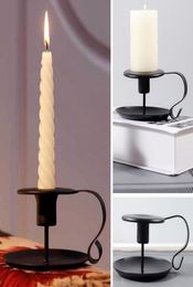 Retro Taper Candlestick Holder Iron European Style Candlesticks Stand Candle Holder For Party Xmas Christmas Birthday HH925239219078