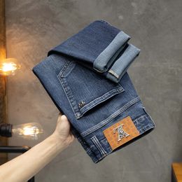 Jeans da uomo primavera autunno Uomo Slim Fit Europeo Americano TBicon Pantaloni dritti di marca di fascia alta F260-09