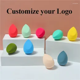 Makeup Sponges Custome Logo Foundation Sponge Cosmetic Puff Powder Smooth Beauty Accessories Maquillage Label