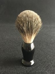 Pure Badger Shaving Brush Black Handle Whole Supplier Shave of Your Life For Safety Razor Double Edge Razor Straight Razor3963099