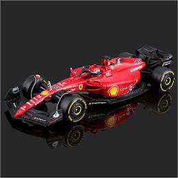 Diecast Model Cars Diecast Model Bburago 1 43 Scuderia Anniversary 16 55 Leclerc Sainz Alloy Luxury Vehicle Toy Gift 230625 Drop Deliv Dh4O2