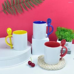 Mugs Ceramic Mug Colourful Cups Sublimation Blank Creative Coffee Tea Cup Gift For DIY Po Logo Print