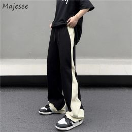 Sweatpants Sweatpants Men Baggy Leisure Korean Fashion Streetwear Sporty Side Stripe Pantalones Hip Hop Chic Teens Summer Trousers