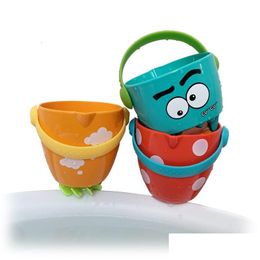 Bath Toys Baby Shower Set Bathroom Bathtub Mini Leaky Bucket Beach Sprinkling Play Water Cups Gifts For Toddler Drop Delivery Dhdag