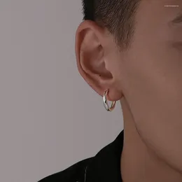 Backs Earrings Geometry Simple Hip Hop Trendy Boy Alloy Men Hoop Earring Fashion Jewellery Circle