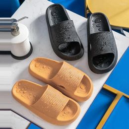 Slippers Soft Sandals Thick Platform Shower Shoes Comfortable Men Women For Indoor Bathroom Lovers Summer Beach Sea