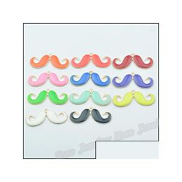 Charms Mix Colours 11Pcs 45 19Mm Diy Retro Alloy Jewellery Making Accessories Cute Moustache Kc Gold Beard Pendants Dangle Handmade Drop Dhrba