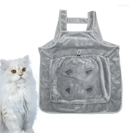 Cat Carriers Carrier Apron With Holes Purrfectly Wearable Sling For Holding Kitten Pet Bag Indoor Outdoor Travel