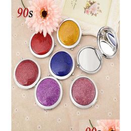 Compact Mirrors Makeup Mirror Pocket Mini Portable Travel Magnifying Make Up Vanity Small Compact Gem Mirrors Drop 1696224 Drop Delive Dhych