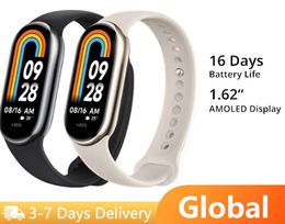 Global Version Xiaomi Band 8 1.62 AMOLED Ultra Long Battery Life 16 Days Smart Bracelet 150+ Sport Modes