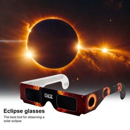 Solar filter glass 10/30/50 Pcs solar eclipse glass safety observation block used for harmful ultraviolet rays lightweight neutral transparency 240307