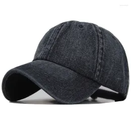 Ball Caps High Quality Denim Baseball Cap Men Women Jeans Casquette Plain Bone Hat Gorras Casual Blank Dad Male Hats