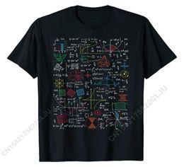 Funny Math Teacher Gift Idea Mathematics Formulas Sheet TShirt T Shirt Normal Cotton Mens Tops T Shirt Printed On 2205214386084