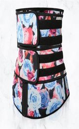Epacket Premium Waist Trainer Belt Neoprene Fabric Rose Print Sauna Sweat Belts Corset Cincher Waist Trimmer Body Shaper Slimming 3586767