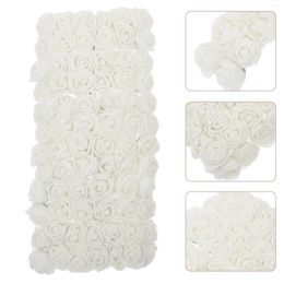 Decorative Flowers 144 Pcs Fake Roses Mini Decor Artificial Flower Heads Faux For Crafts Tiny