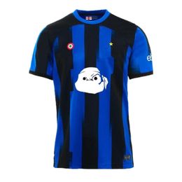 23 24 Maglia InTErs MiLAnS Soccer Jerseys LUKAKU Kid Kit Final Maillot de Foot DZEKO LAUTARO 2023 2024 IM Maglie Football Shirt Training THURAM Special