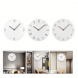 Wall Clocks 1pcs Nordic Minimalist Wooden Clock Silent Non-Ticking Battery OperatedWall Bedroom Office Living Room Decoration