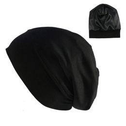 Elastic Cotton Turban Hat Solid Colour Women Headscarf Bonnet Inner Hijabs Cap Muslim Head Wraps Femme Wrap Chemo Beanie Skull Caps267u