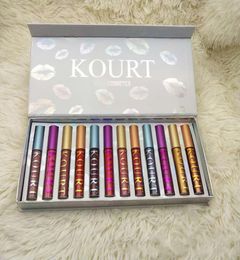 kourt cosmecits 12 Colour liquid Lipstick Makeup Lip Gloss KOURT X kit Collection 12 Colour Gift Box9440835