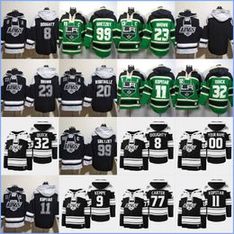 Los Angeles''kings''hoodie 8 Doughty 32 Quick 11 Kopitar 99 Gretzky 9 Kempe 77 Carter 23 Brown 20 Robitaille Custom Hockey Jerseys Men Women Youth