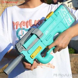 Gun Toys Summer P90 Water Gun Electric high-speed Water Blaster large-capacity New Swimming pool party toys Children gifts AC80L2403
