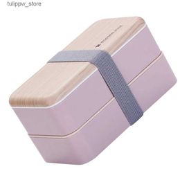 Bento Boxes Office Worker Students Bento Box Nordic Type Plastic Lunch Box Bento Box Double-Layer Food Container Kitchen Accessories L240308
