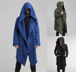 Men039s Jackets 2022 Men Hooded Sweatshirts Black Hip Hop Mantle Hoodies Fashion Jacket Long Sleeves Cloak Coats Outwear2924747