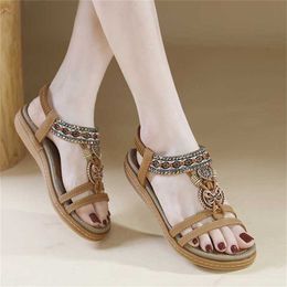 Hot Spring Summer Comfortable Flat Roman Style Sandals Heel Shoes Flip Flop Flops For Women Fashion Trendy 240228