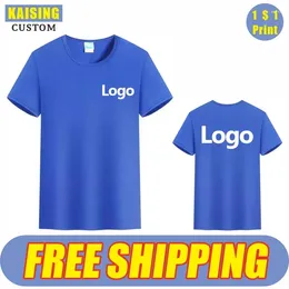 Men's Suits A1837 KAISING Quick Dry Sport T Shirt Custom Logo Embroidery Personal Design Print Fashion Running Tops Men Women Summer