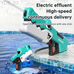 Gun Toys Electric Water Gun High-Tech Automatic Large Capacity High Pressure Water Gun Toys for Kid Summer Outdoor Swimming Game Toy YQ240307